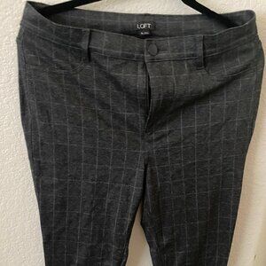 Loft windowpane skinny pants